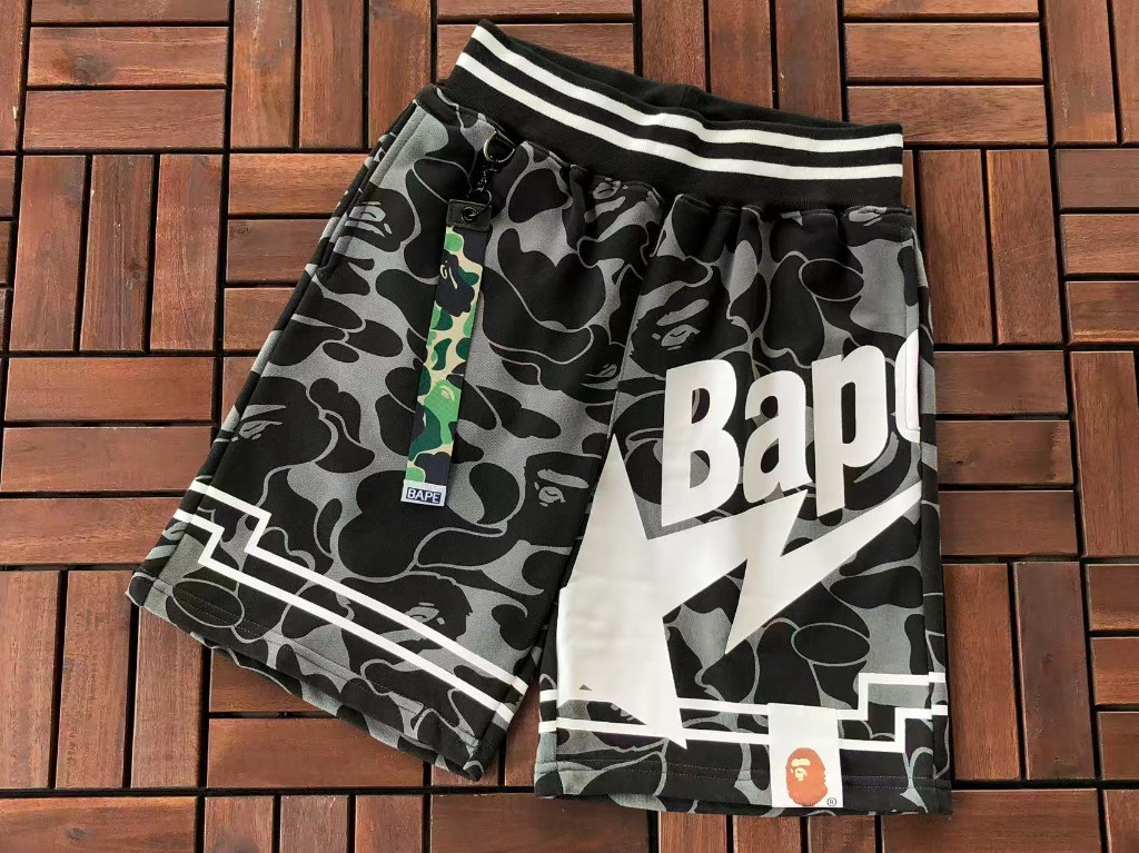 BAPE camo shorts in multiple colourways