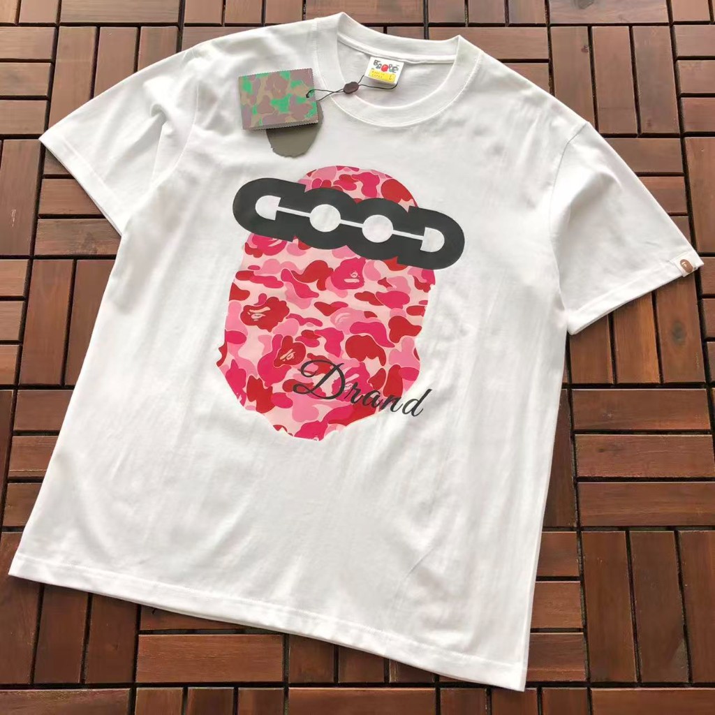 Pink Camo Big Ape Head Tee
